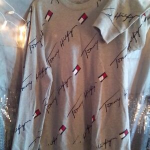 Tommy Hilfiger Gray Logo Sweatshirt